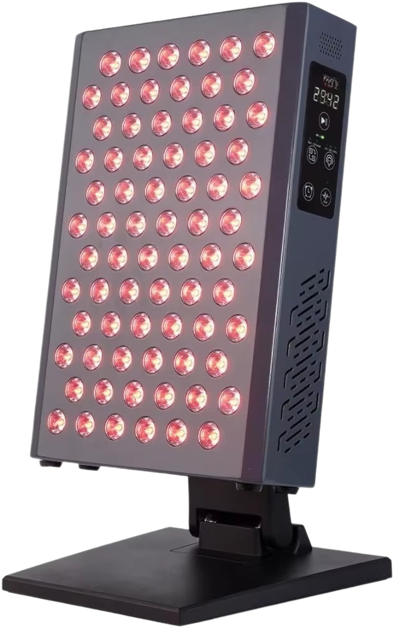 Red Light Therapy Panel, 72 Quad-Chip Flicker-Free LEDs, 4 Wavelengths, Expandable