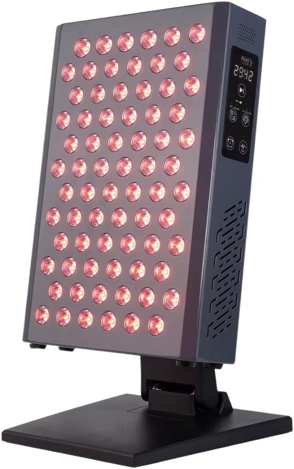 Red Light Therapy Panel, 72 Quad-Chip Flicker-Free LEDs, 4 Wavelengths, Expandable