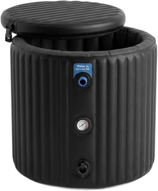 Cold Plunge Tub Designed for Athlete Recovery, Inflatable DWF Design, 90cm Size, 480L Capacity