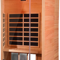 1 Person Extendable FAR Infrared Sauna for Home, Hemlock Wood Low EMF 6 Carbon Heaters Indoor Saunas with LED Lights, Bluetooth Speaker, Digital Control Panel, and Seating Bench