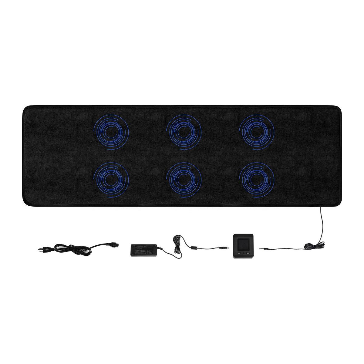 UTK H25P7 PEMF mat laid flat with controller and power adapter