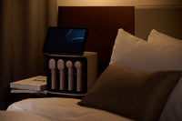 MediSpa Pro screen lit at night