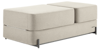 Ceragem Master S4 in beige, folded as an ottoman