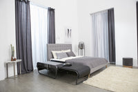 Ceragem Master V4 open at the foot of a bed