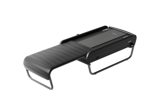 Ceragem Master V5 thermal massage bed in black, open