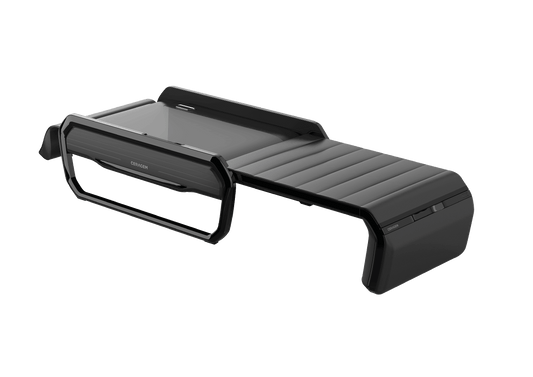 Ceragem Master V6 thermal massage bed in black, open