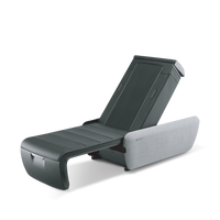 Ceragem Master V9 in black, reclined to chair mode